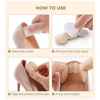 6 Pcs Women Insoles For Shoes High Heel Pad | Grips Protector Sticker 4