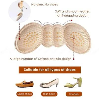 6 Pcs Women Insoles For Shoes High Heel Pad | Grips Protector Sticker 5