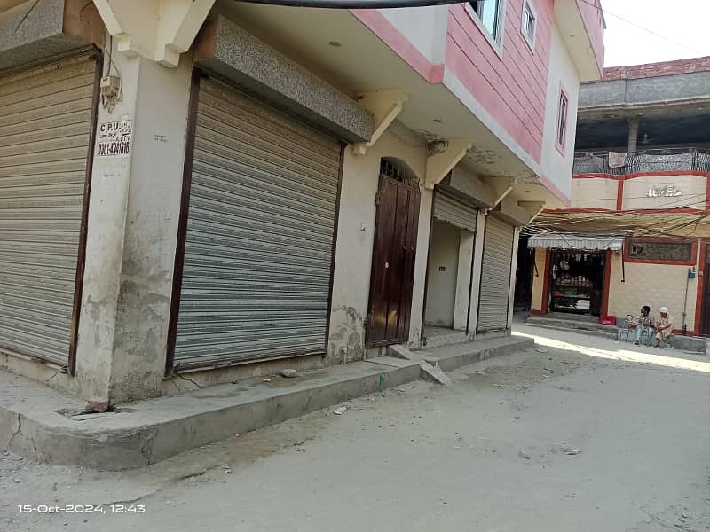 3 shop . Hot Location near to road water electricity 20 feet road near to market 12