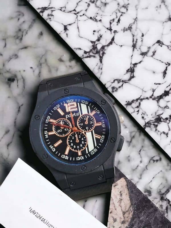 Stylish Men's Quartz Watch-1Pc 0