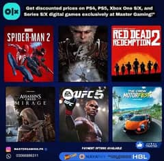 PS and Xbox Games for PlayStation 4, 5 & Xbox