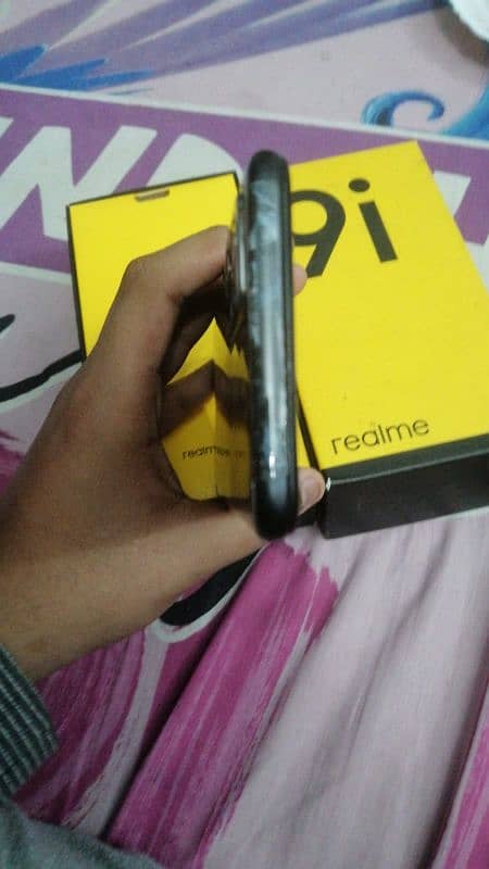 realme 9i with original box WhatsApp number=0324-3891225 4