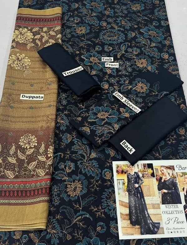 *BRAND: MIX FABRIC DHANAK  WITH WOOL SHAWL 17