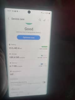 Note 10 Plus 5G Front break plus minor Sopt and back minor crack