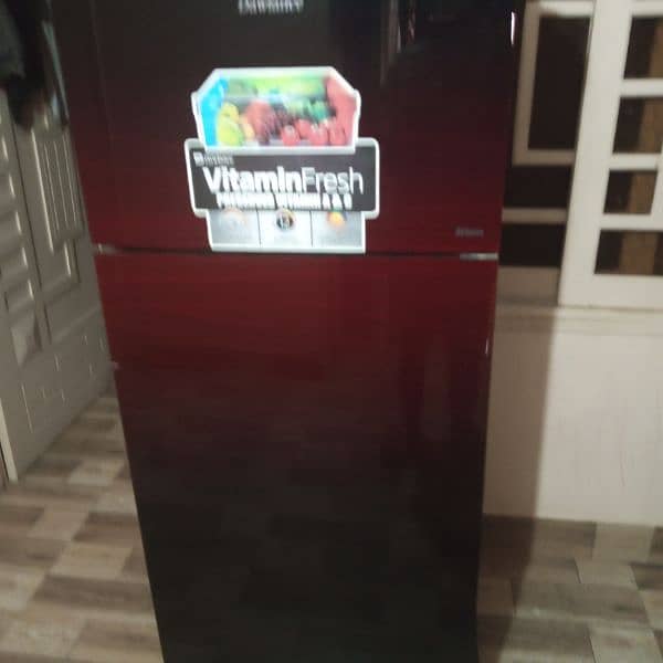 Dawlance glass door fridge full size argent sale 8