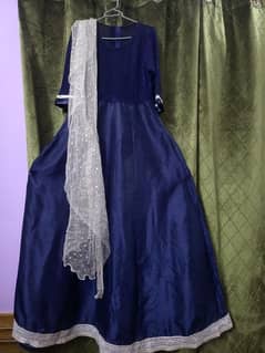 long silk frock