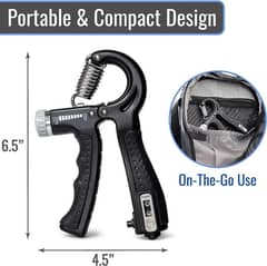 Compact Hand exercise Grip with Tracker