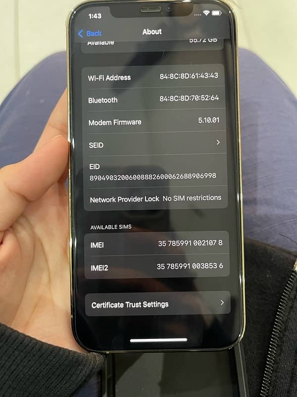 iphone 12 pro 128GB non-PTA 8