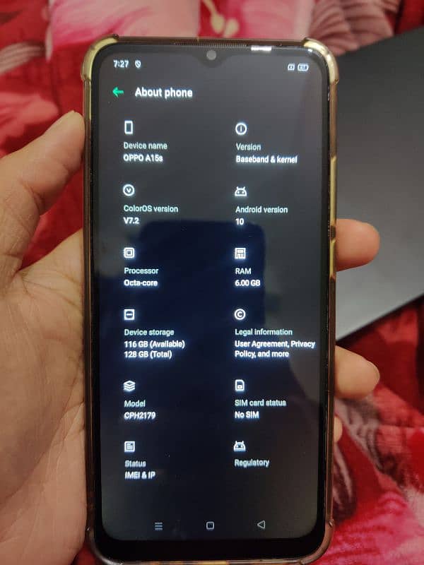 Oppo A15s 6/128 pta approved 8