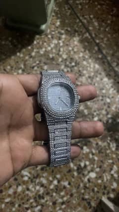 square dial Iced out Diamond luxury watch for Men