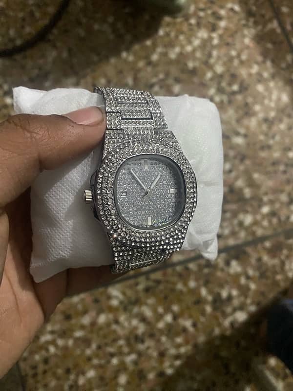 square dial Iced out Diamond luxury watch for Men 3