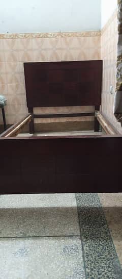 Used single bed wooden