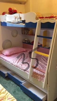 double bed | bunk bed | bed with matresses | triple bed