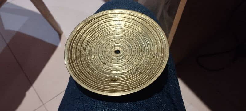 Plate for table decor fully brass metal 1