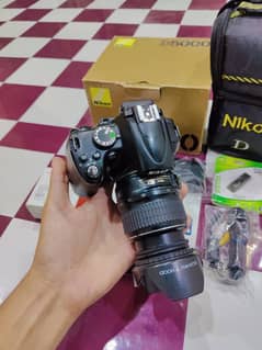 Nikon D5000 Dslr Camera with Box Hd video rec 18-55 lens HD result