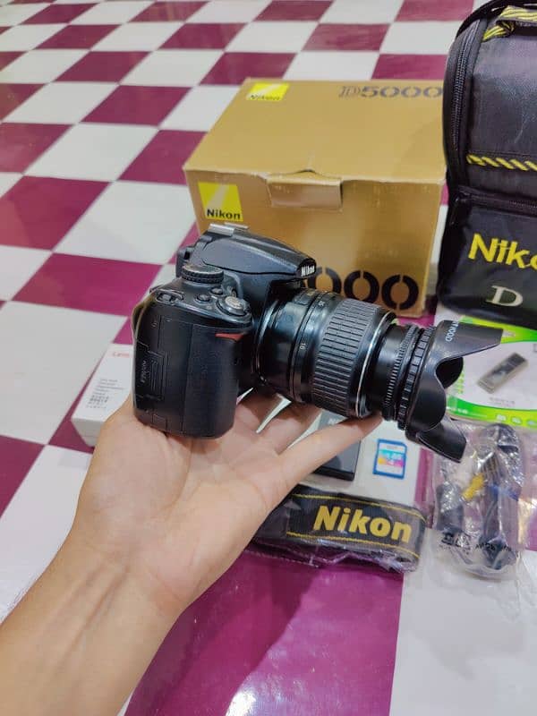 Nikon D5000 Dslr Camera with Box Hd video rec 18-55 lens HD result 2