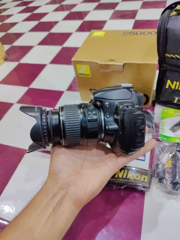 Nikon D5000 Dslr Camera with Box Hd video rec 18-55 lens HD result 4