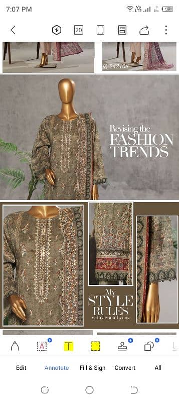 Riwayat Brand. . . outstanding embroidered lawn collection 2025 2