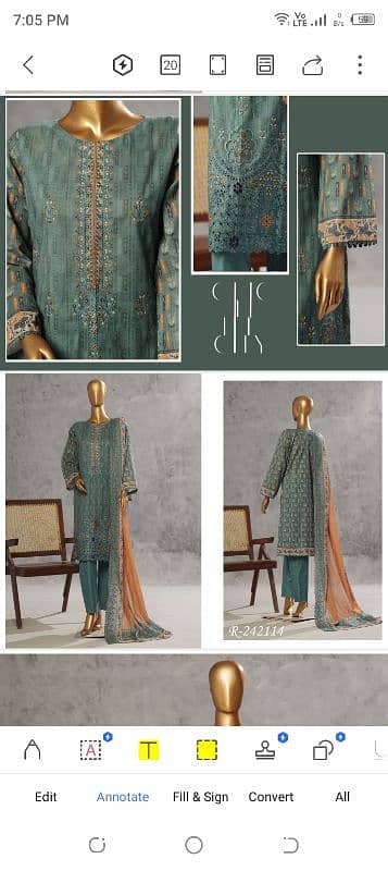 Riwayat Brand. . . outstanding embroidered lawn collection 2025 4