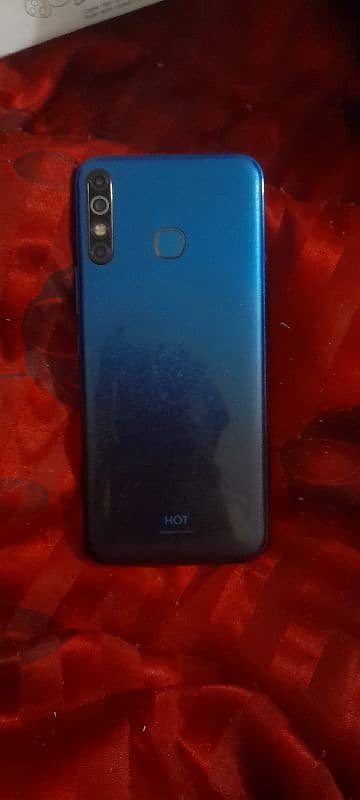 infinix  hot 8  3/32 blue colour in good condition 1