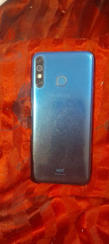 infinix  hot 8  3/32 blue colour in good condition 2