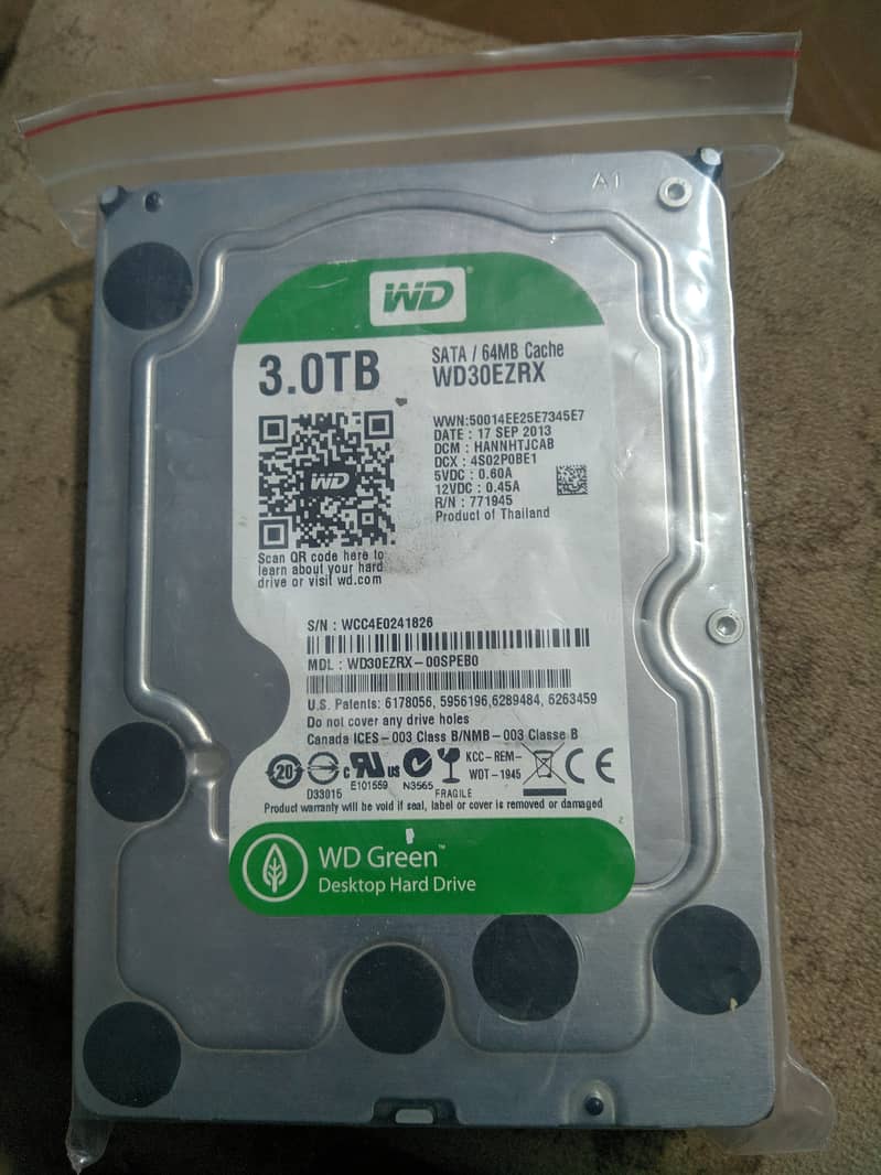 3 TB Hard Disk WD 0