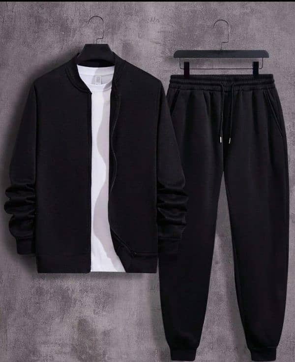 Mens polyester fabric tracksuit 0