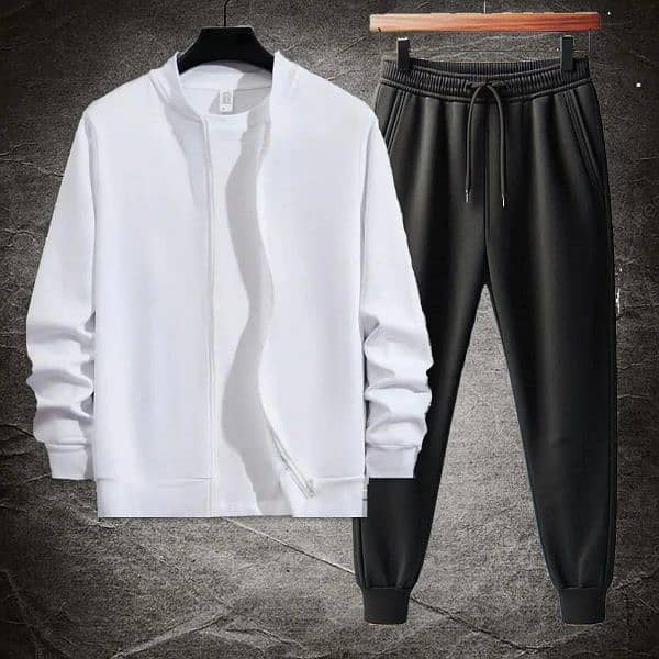 Mens polyester fabric tracksuit 1