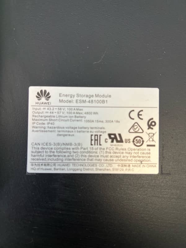 HUAWEI RECHARGE ABLE 5kw BATTERY FOR SALE 1