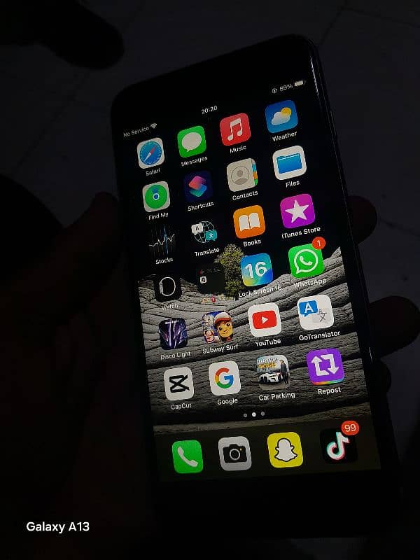 iPhone 6s plus in very good condition. Battery percent 72% And Non pta 4