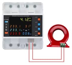 4P 100A Tuya WiFi Three Phase Meter with Bi Directional with leakage