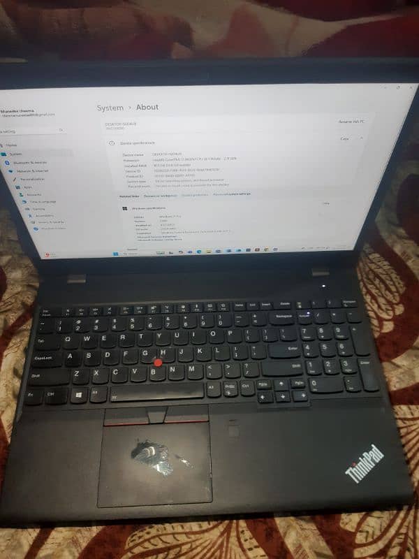 Lenovo thinkpad p52s 16gb ram core i7 7th grneration 6