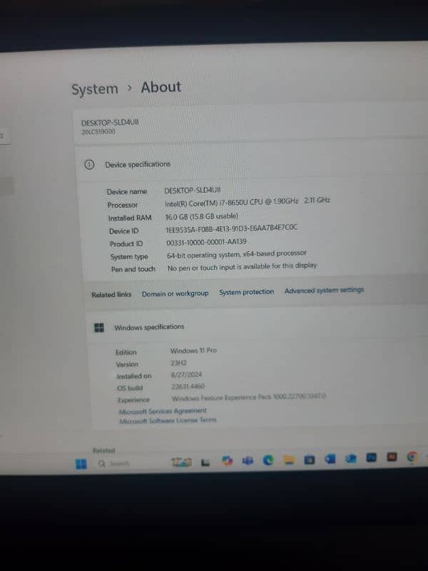 Lenovo thinkpad p52s 16gb ram core i7 7th grneration 8