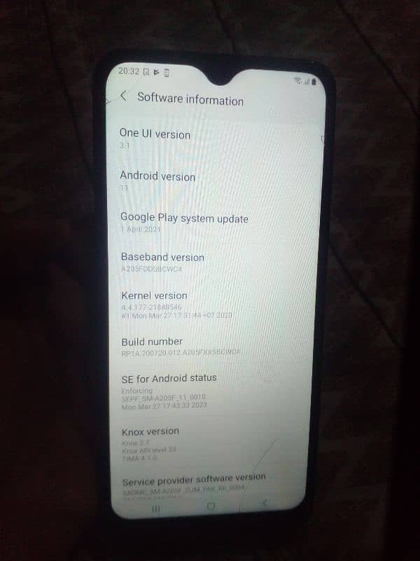 Samsung A20 with Fingerprint 3/32GB 2