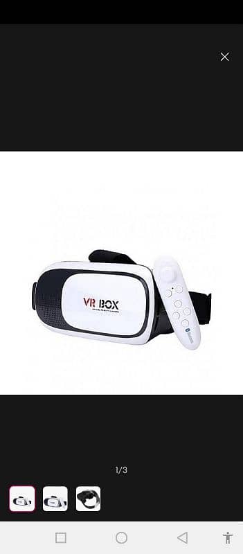 VR Box 3D Glasses with Remote – Like New, Perfect Condition! 0