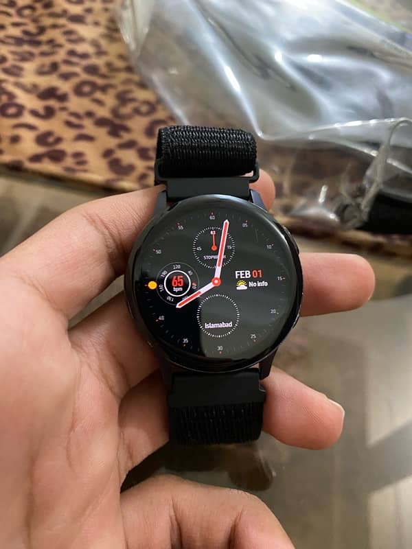 Samsung watch active 2 ultra with nylon straps and protector 1