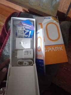 Tecno Spark 10 full box condition 10/10