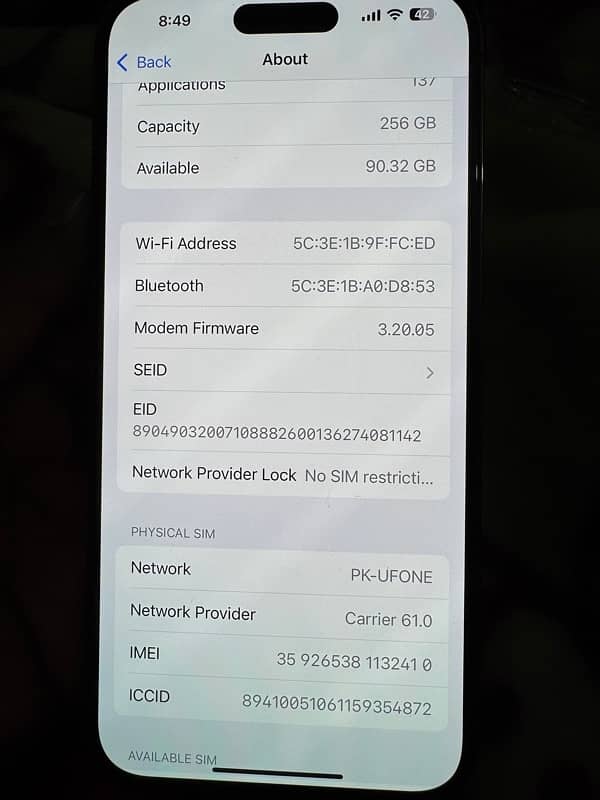 IPhone 14 Pro Max MDM UnLocked Non PTA 5