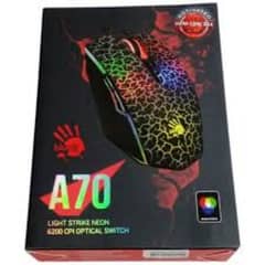 Bloody A70 Light Strike Gaming Mouse - 6200 CPI - Ultra Core Activated