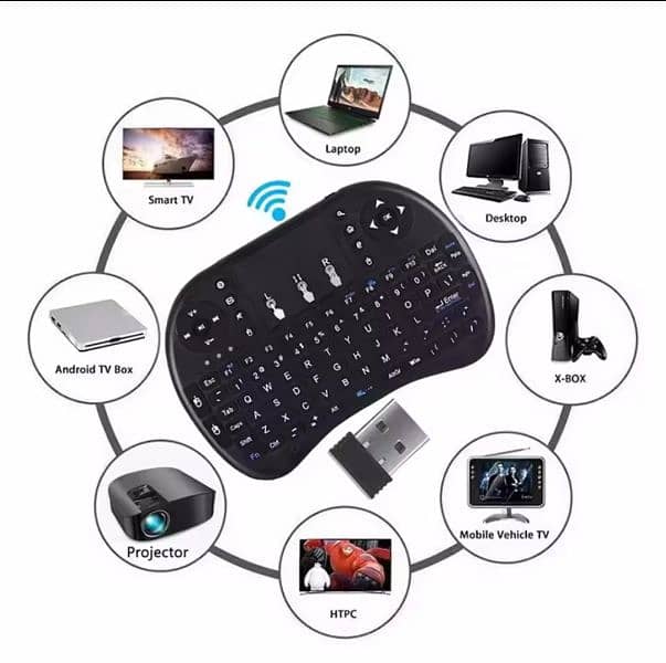 I8 Mini Wireless Keyboard Air Mouse Touchpad For Laptop Computer TVBox 2