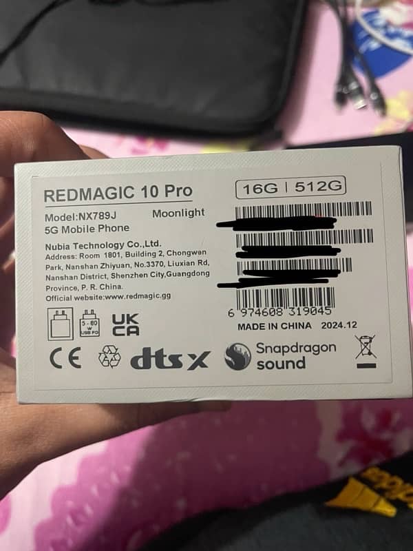 Redmagic 10 pro 16/512 Non Pta 0