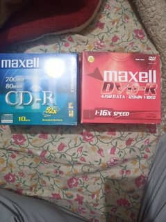 maxell CD DVD new