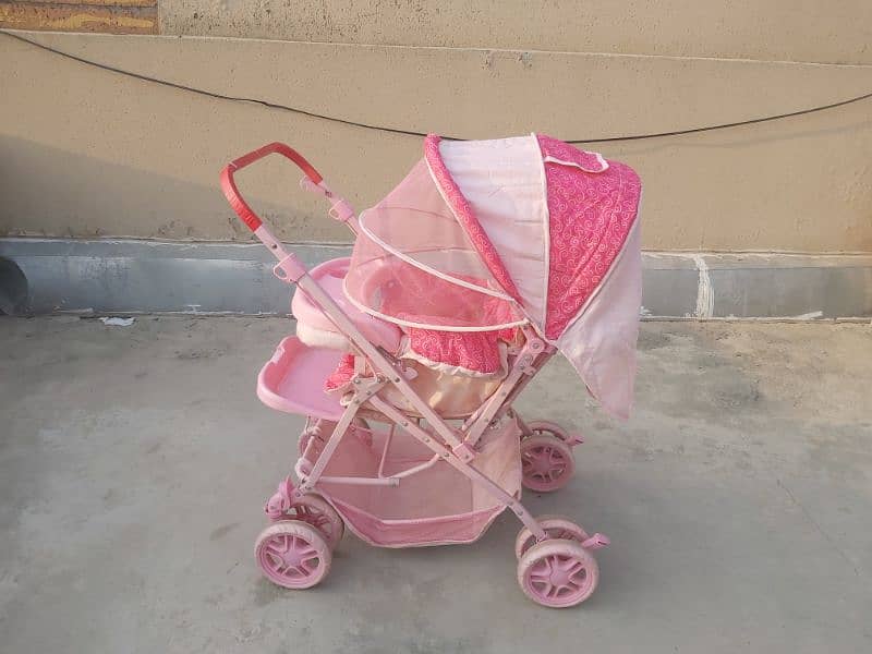 Imported pram, dual side carry 3