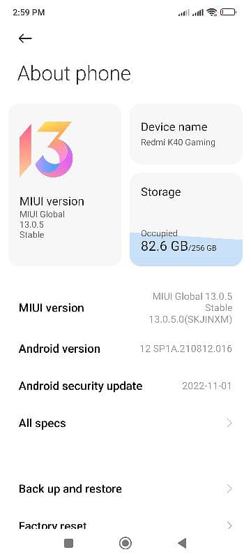 redmi k40 12/256 10/10 non pta sim working 6