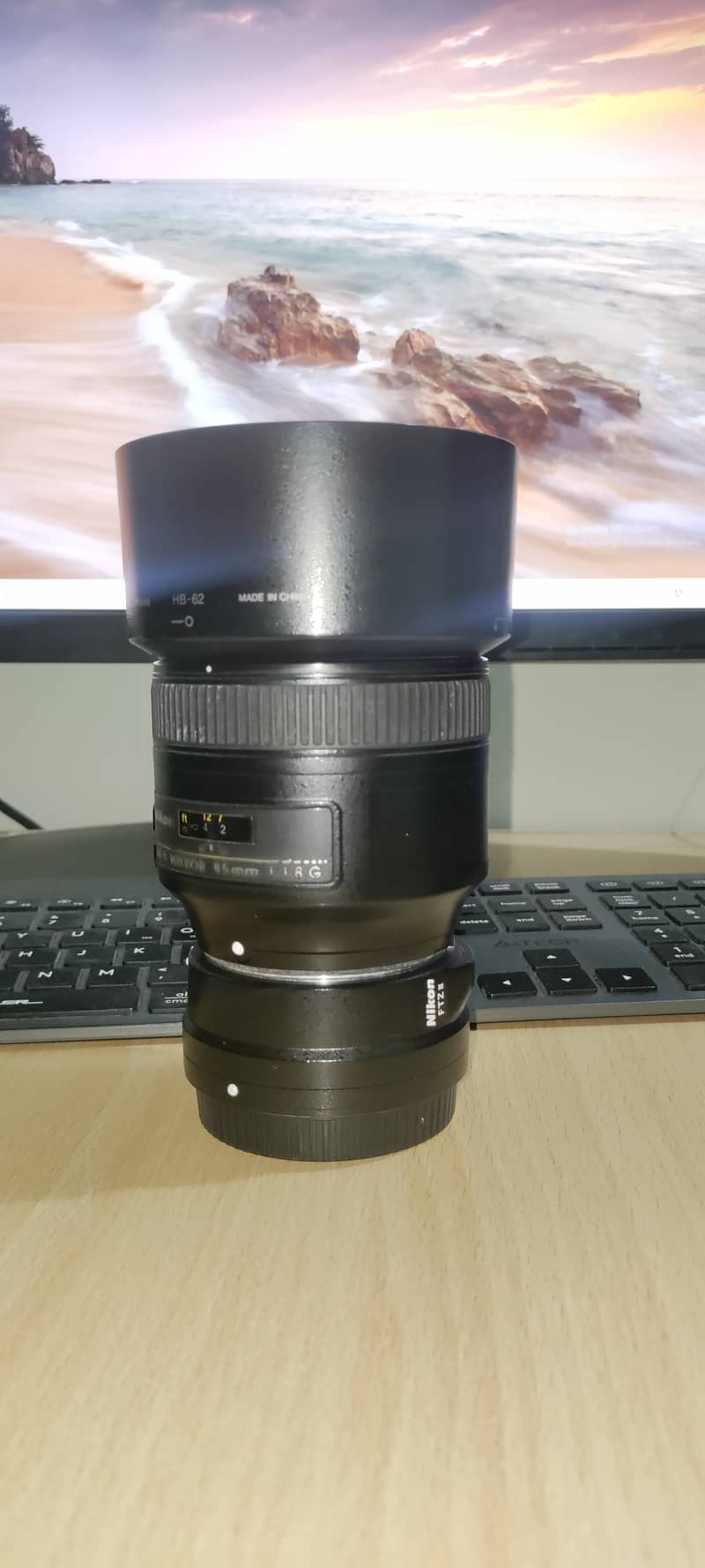 Nikon 85mm 1.8 and FTZII adopter 0