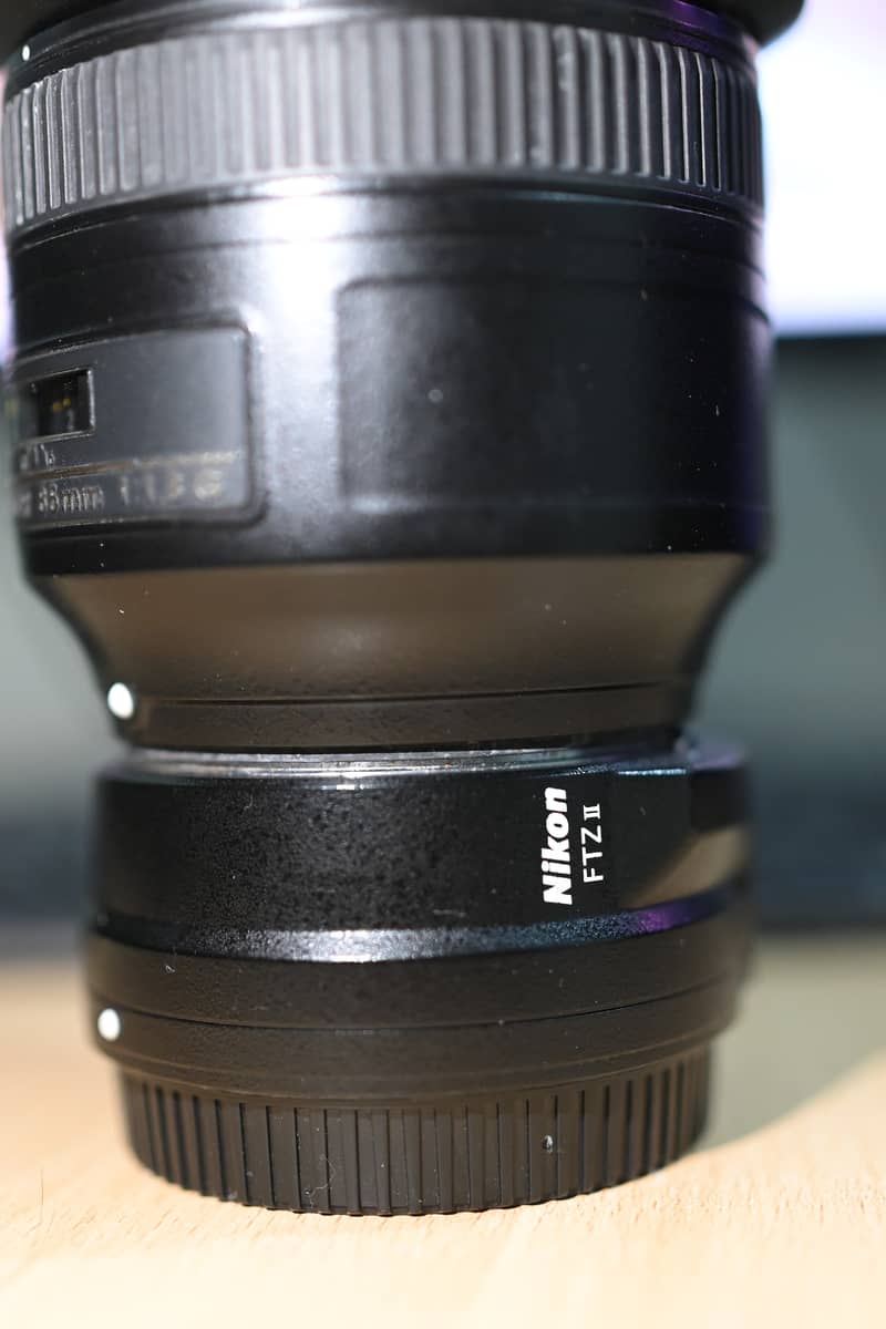 Nikon 85mm 1.8 and FTZII adopter 2