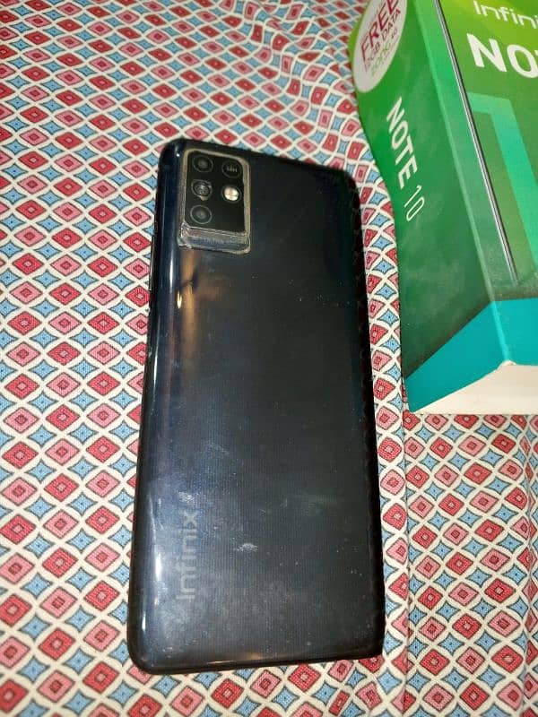 Infinix note 10  6/128 with box and original charger Urgent Sale 2