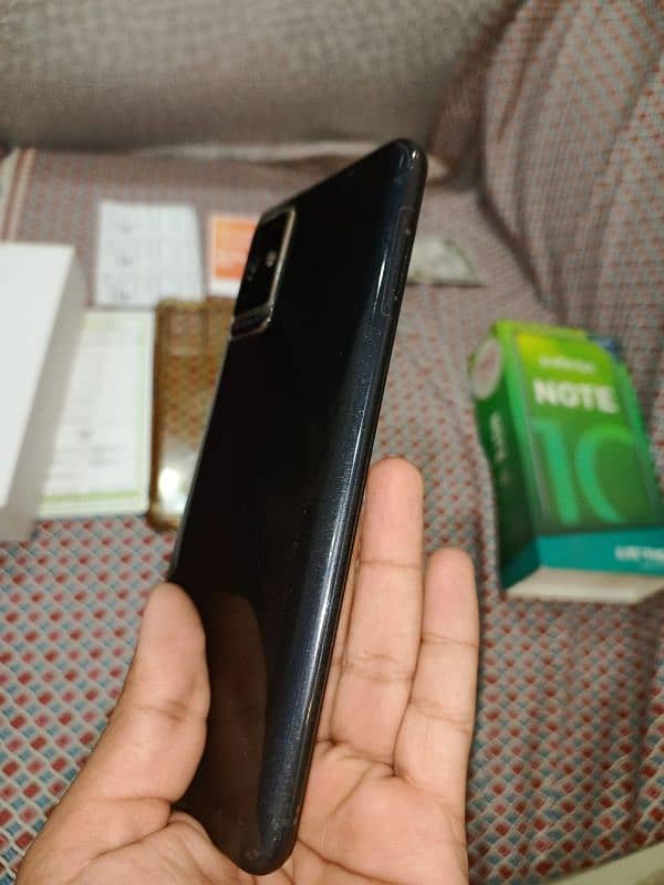 Infinix note 10  6/128 with box and original charger Urgent Sale 3