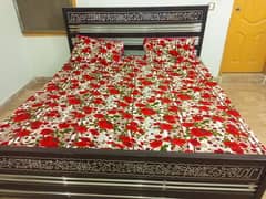 King size Iron bed with mattress