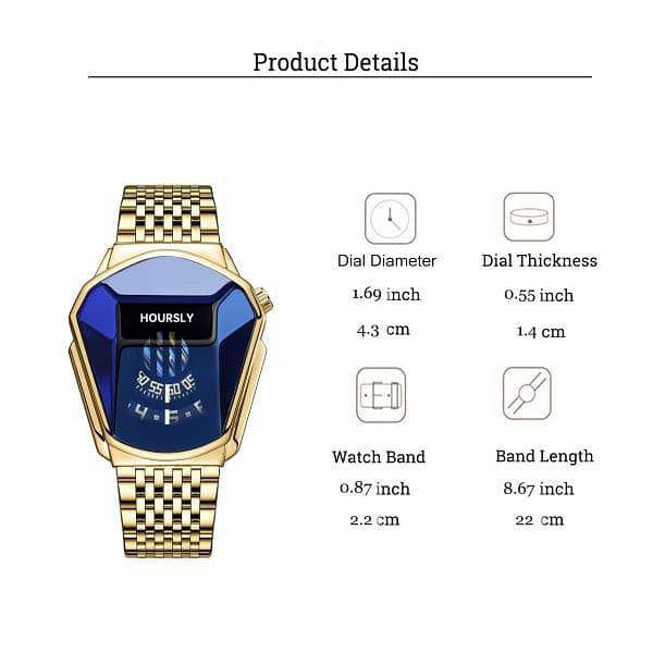 New Stylish Men Wrist Watch Stainless Steel Technology Fashion Quartz 3